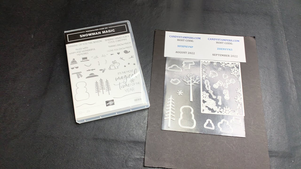 Black & White Snowman Magic Bundle card