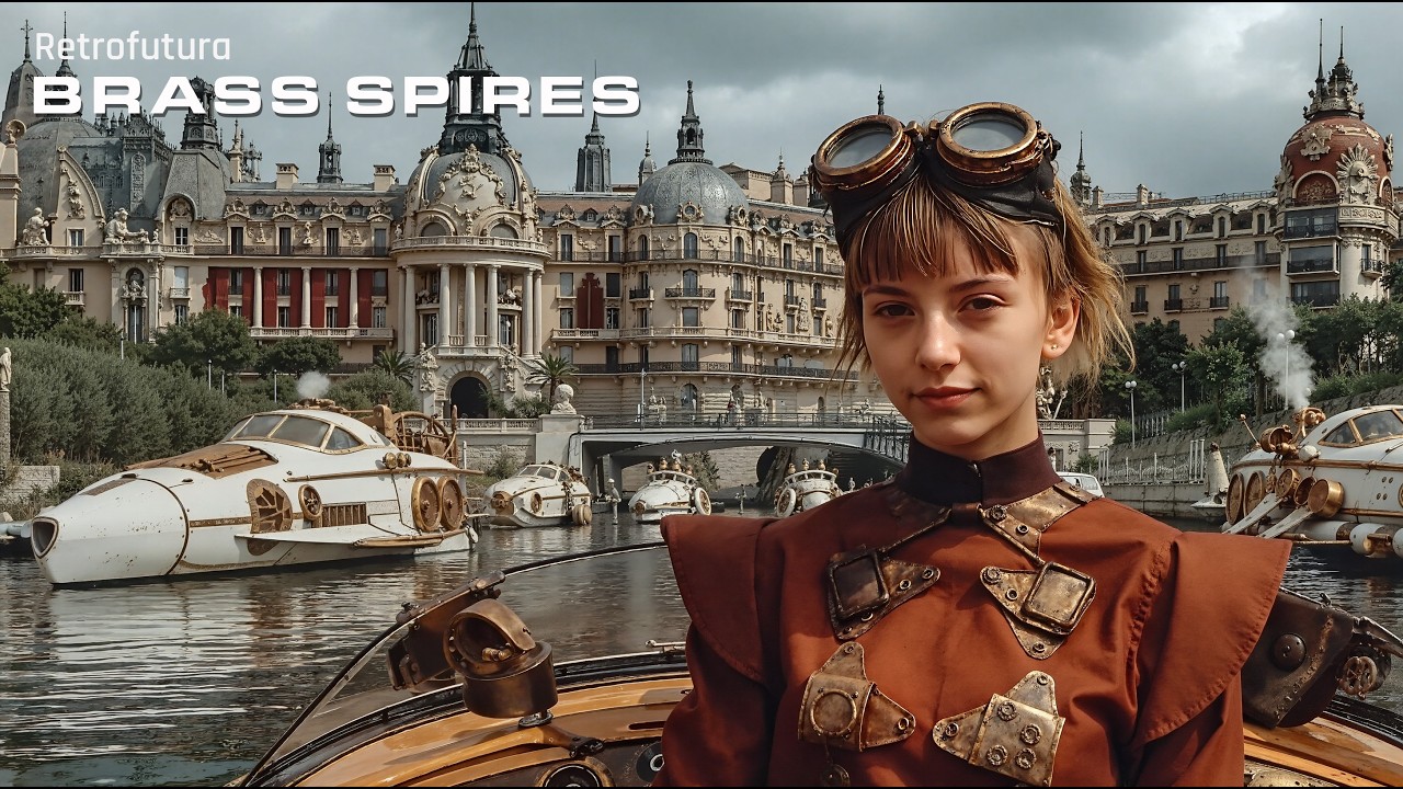 Retrofutura &ndash; The Brass City: A Steampunk Dreamscape | AI 4K