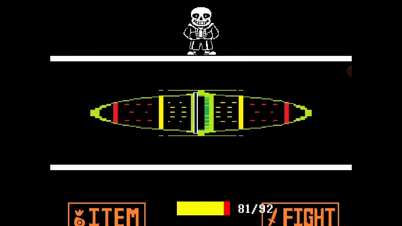 Beating Sans in Bad time simulator (android)