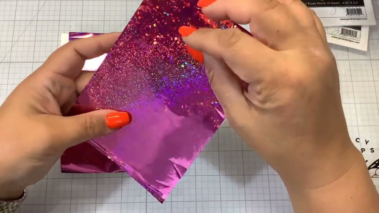 First try with GinaK poly glaze for foiling
