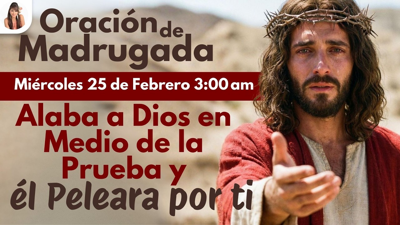 🔴¡EN VIVO! Oración de Madrugada 👉Alaba a Dios en Medio de la Prueba y Él Peleara por ti🙏🎇