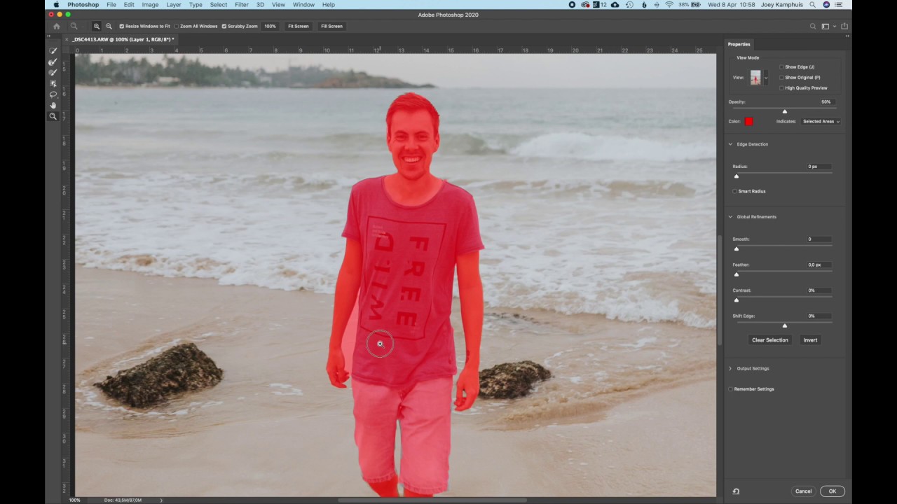 Achtergrond verwijderen in Photoshop