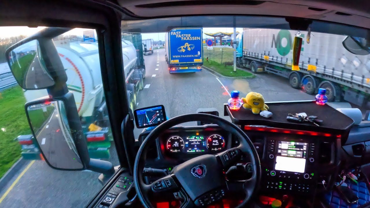 POV Truck Driving 🇳🇱 Scania R500 Best Places To Visit Is In Netherlands ASMR 4k New Gopro