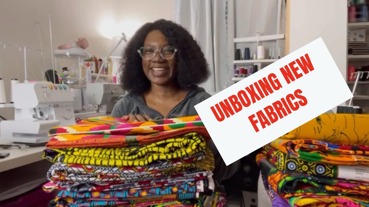 UNBOXING NEW FABRICS.  Check out these Beautiful Ankara Cotton print fabrics