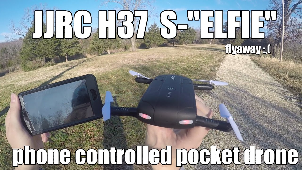 Складной мини-дрон для селфи JJRC H37 ELFIE с дистанционным управлением