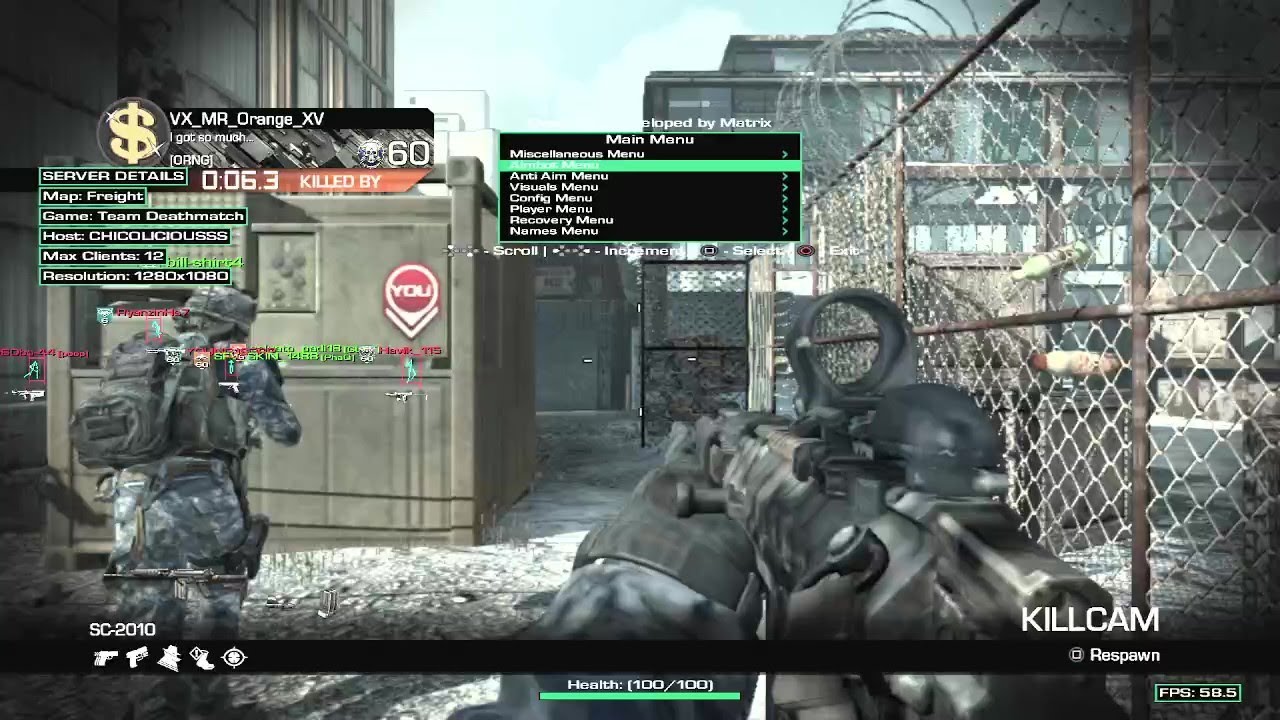 Cod Ghost - Ps3 gameplay/ Non Host mod menu ONLINE 2024