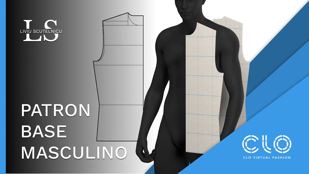 Trazado Patrón: Patrón Base Masculino (Cuerpo)
