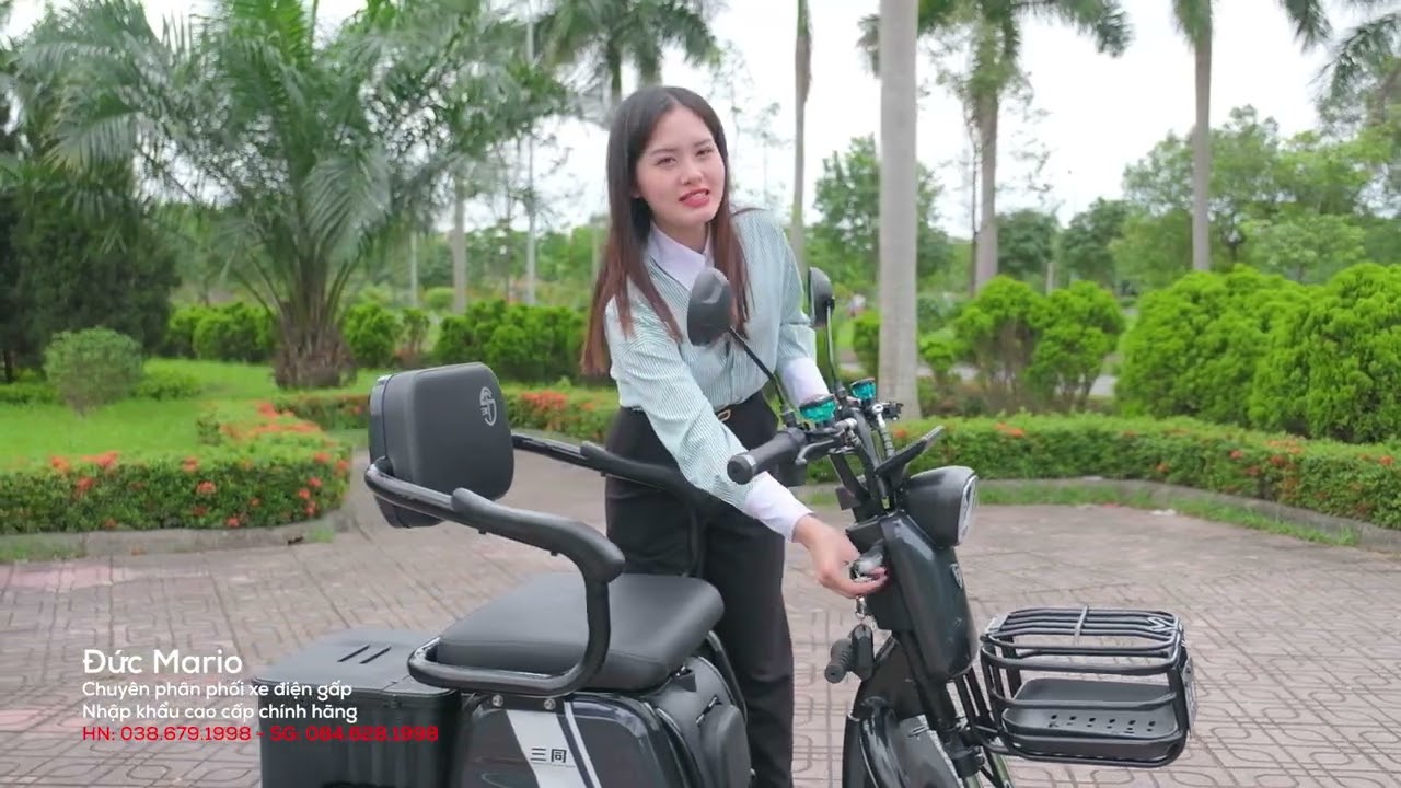 Xe 3 bánh điện Santong PRO mẫu mới nhất 2023