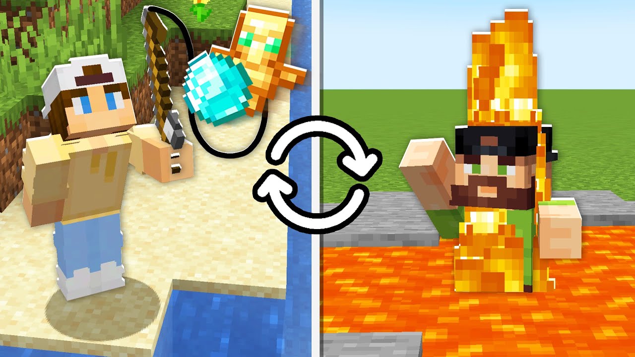 Minecraft Deathswap, But Fishing is OP...
