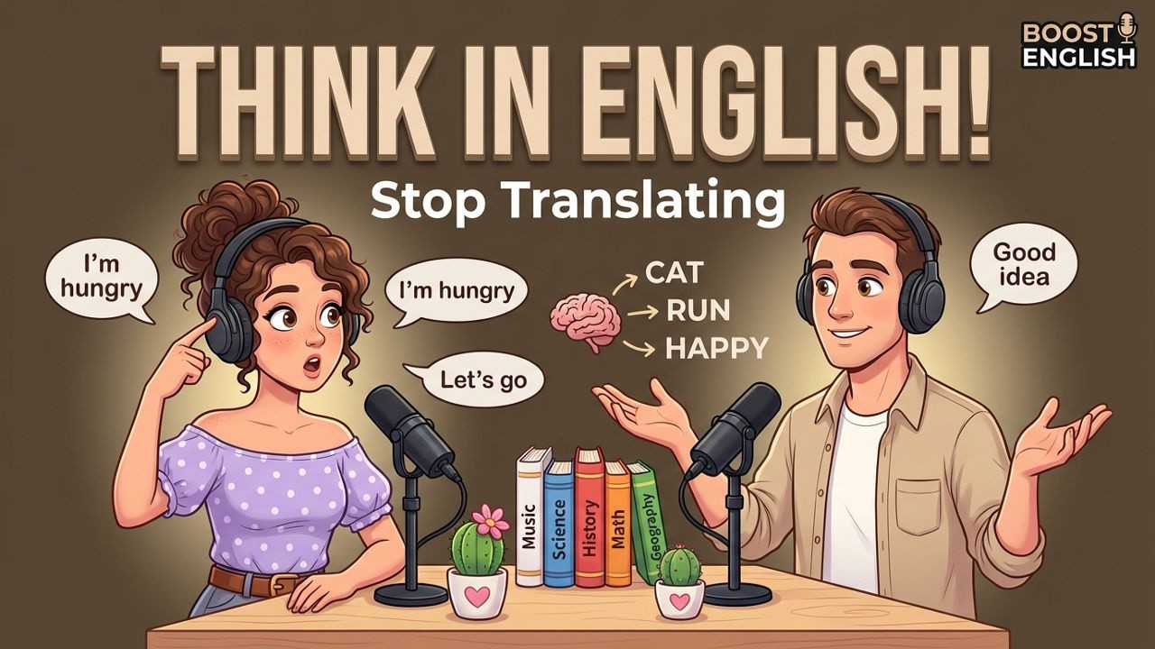 Think in English Instantly | Stop Translating & Speak Faster (English Podcast)