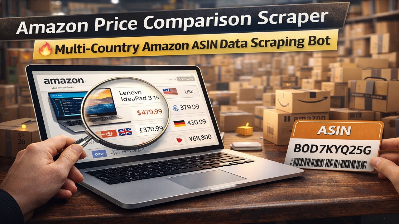 Amazon Price Comparison Scraper | 🔥 Multi-Country Amazon ASIN Data Scraping Bot