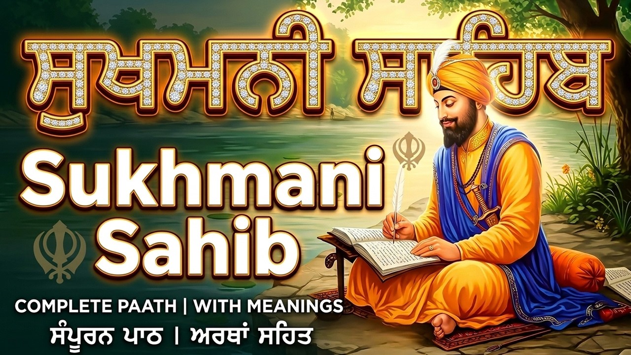 Sukhmani Sahib With Lyrics | ਸੁਖਮਨੀ ਸਾਹਿਬ | सुखमनी साहिब | Satnam Waheguru Ji