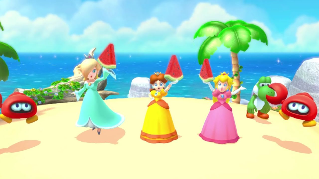 Mario Party 10 Minigames - Peach vs Daisy vs (Yoshi Bad Luck) vs Rosalina (Master Cpu)