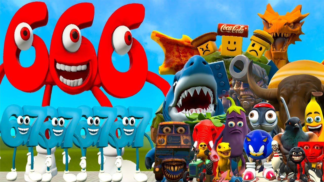 NEW EVIL 666 BRAINROT FROM STEAL A BRAINROT VS ALL ITALIAN AI BRAINROT MEMES FAMILY In Garry's Mod!