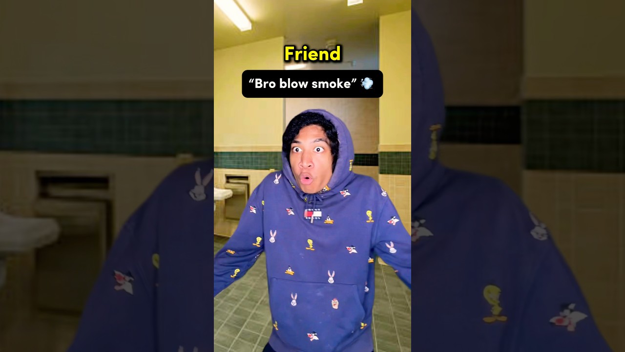 When your Friend BLOWS Smoke 😱 #comedy #shorts