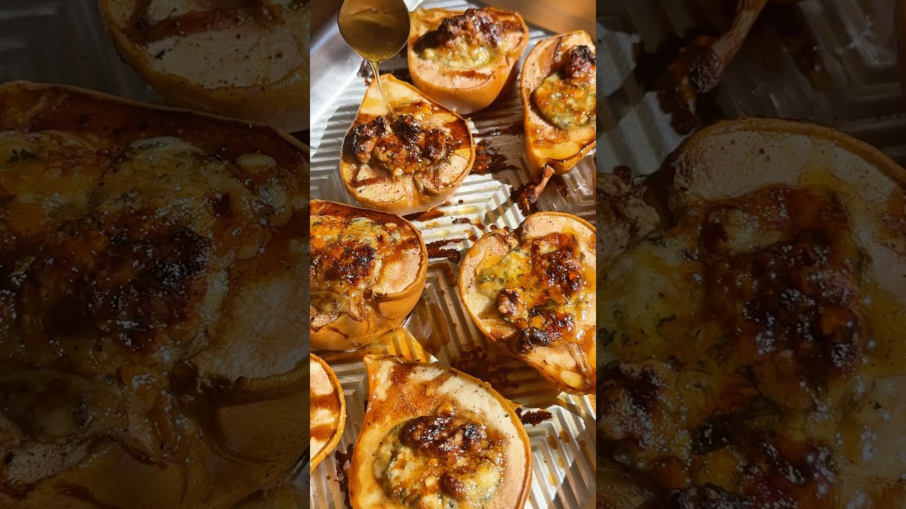 Peras rellenas. Una delicia! 