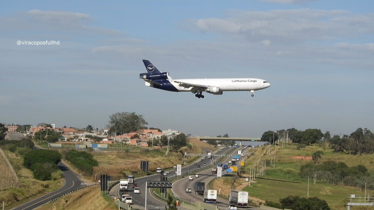 B747 & MD11F OS GIGANTES DE 3 E 4 MOTORES NO AEROPORTO INTERNACIONAL DE VIRACOPOS