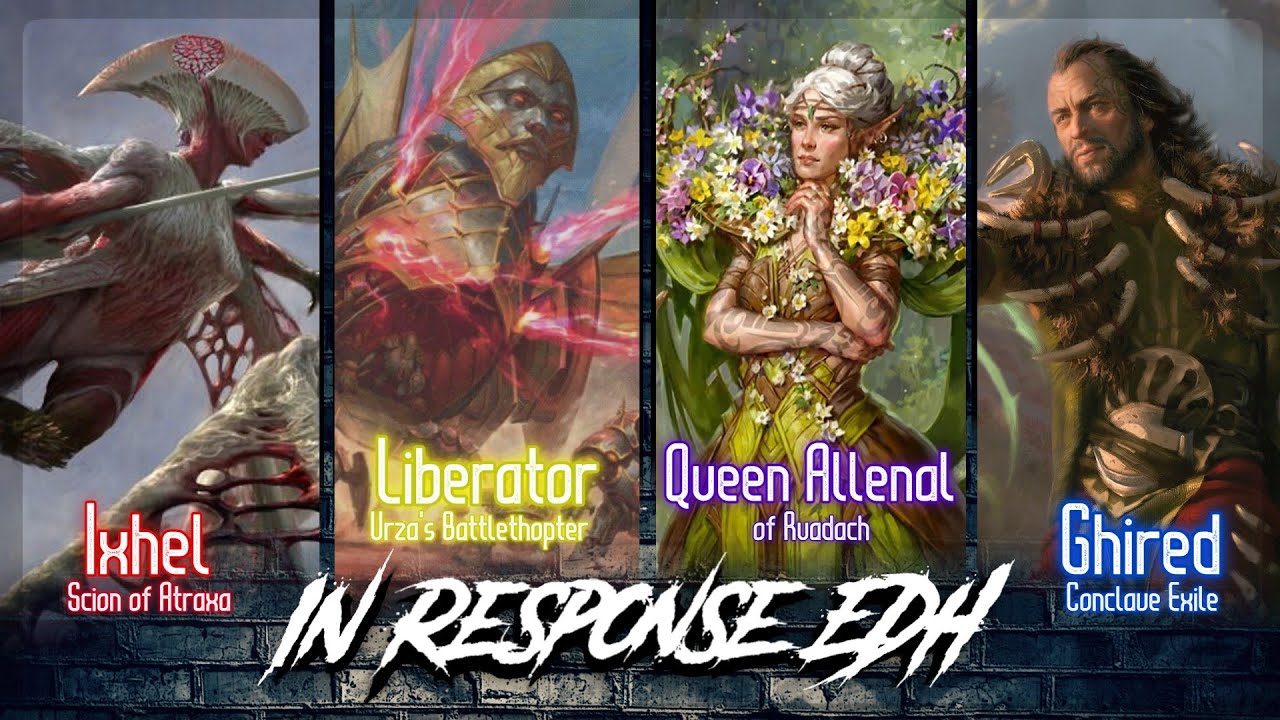Ixhel vs Liberator vs Queen Allenal vs Ghired: EDH Gameplay