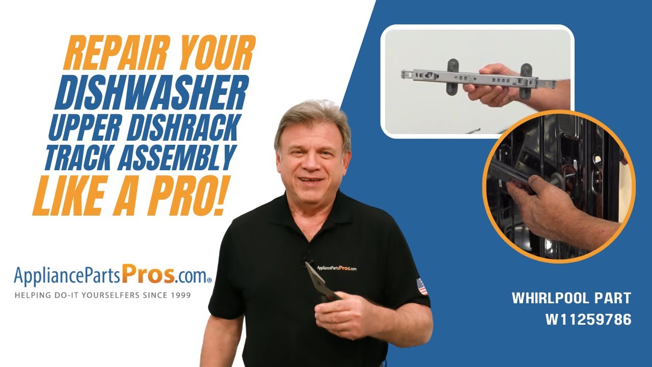 How To Replace: Whirlpool/KitchenAid/Maytag Dishwasher Dishwasher Track Assembly W11259786