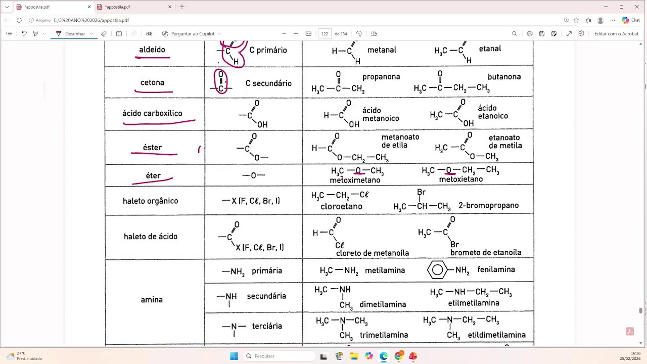 🔴 TARDE - QUÍMICA - 25.02.26 - 3ª Série - AULA 02