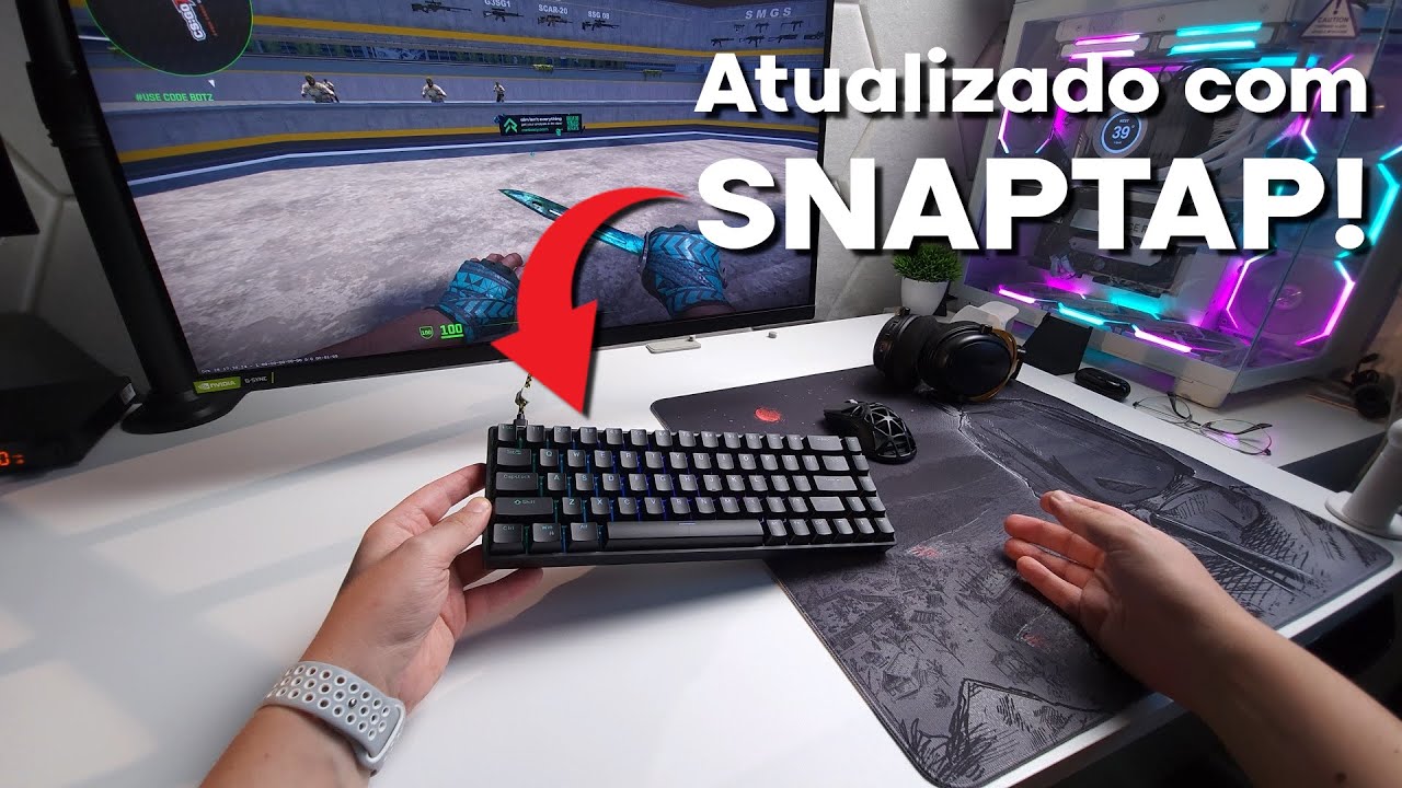 Atualizei meu teclado da CHINA pra ter SNAPTAP e ficou MELHOR que o Wooting 60HE!