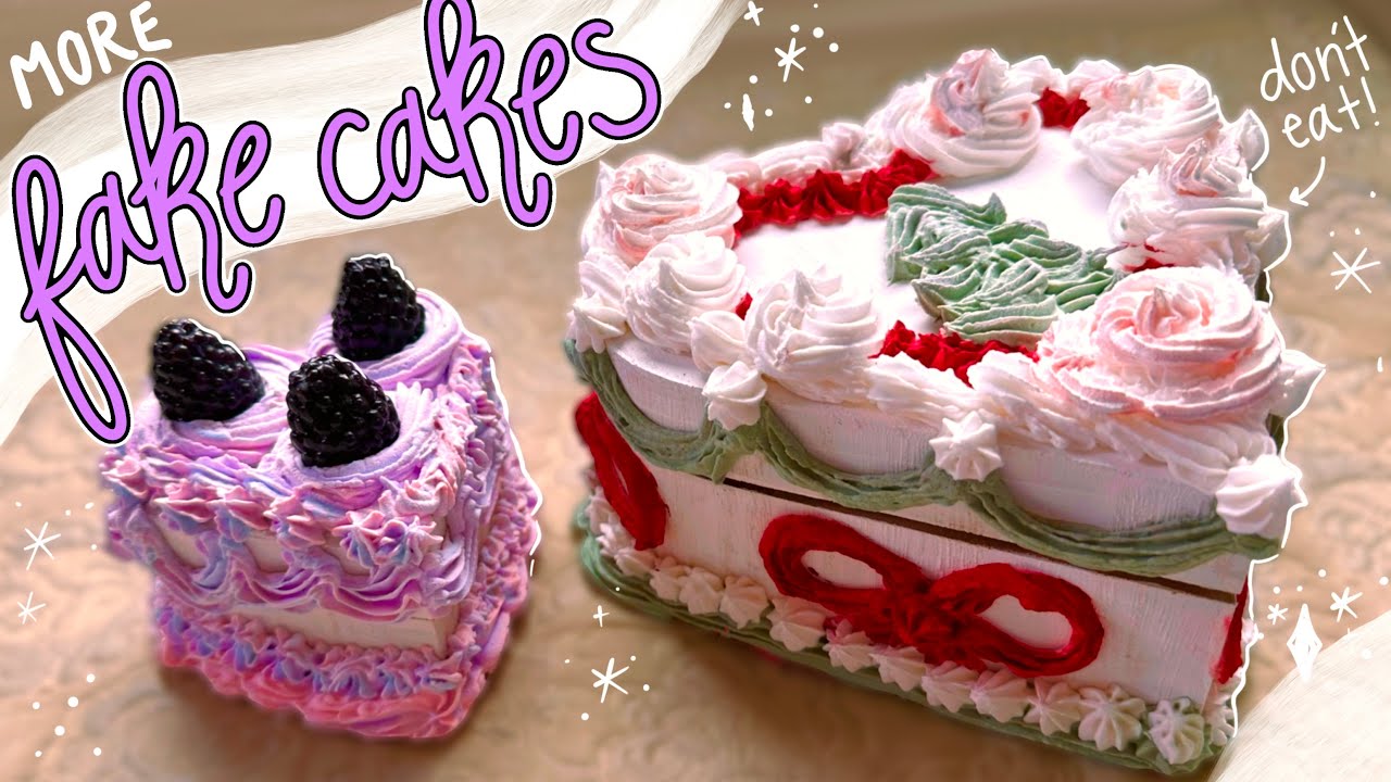 creating more fake cakes 🍰 diy with jewelry boxes + spackle 🎀
