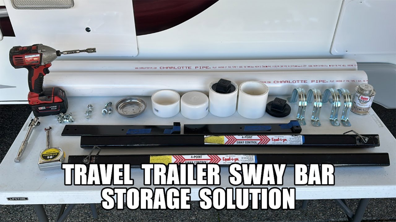 Travel Trailer Weight Distribution Hitch Sway Bar Storage Solution