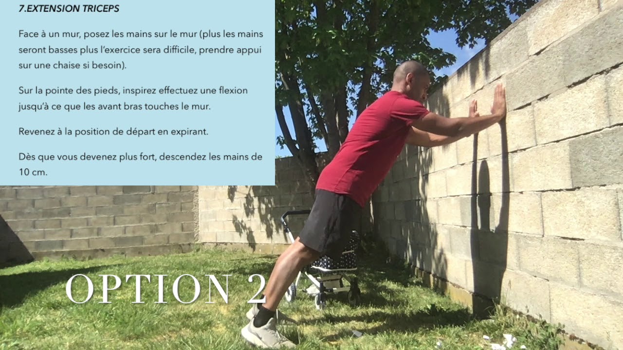 vidéo extension triceps musculation poids de corps