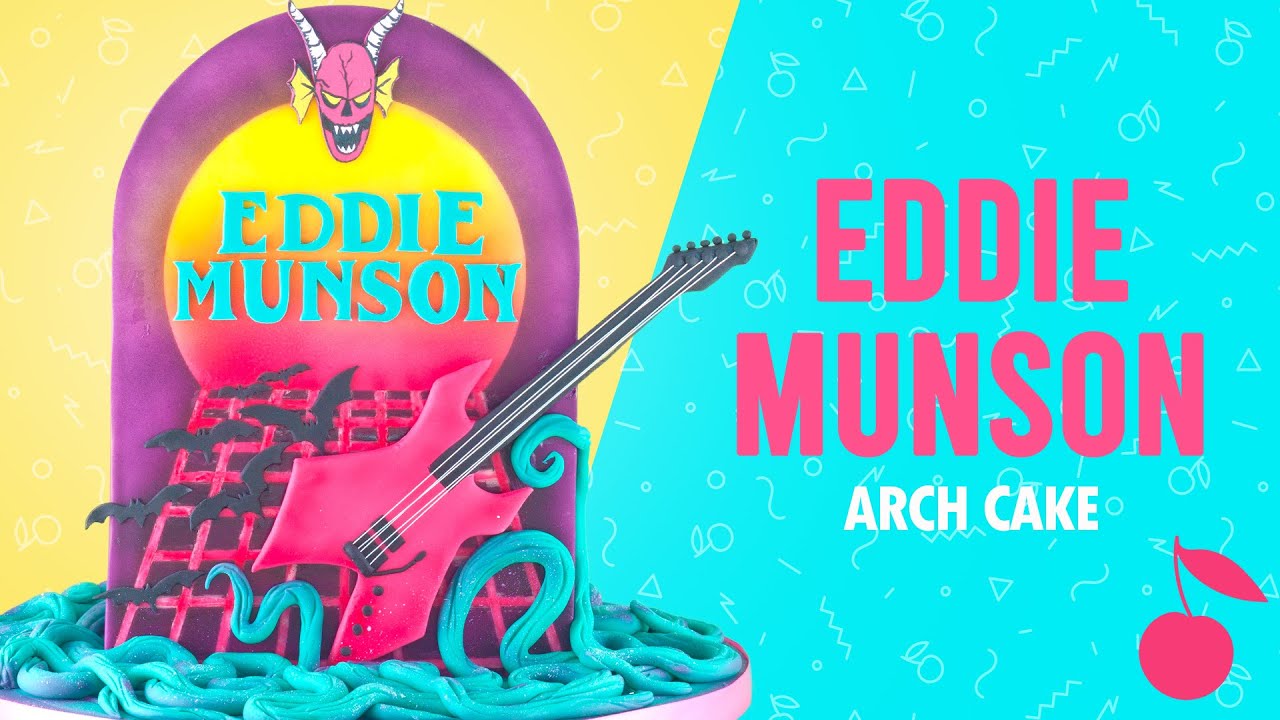 Stranger Things Arch Cake Tutorial | Eddie Munson | How To | Cherry School