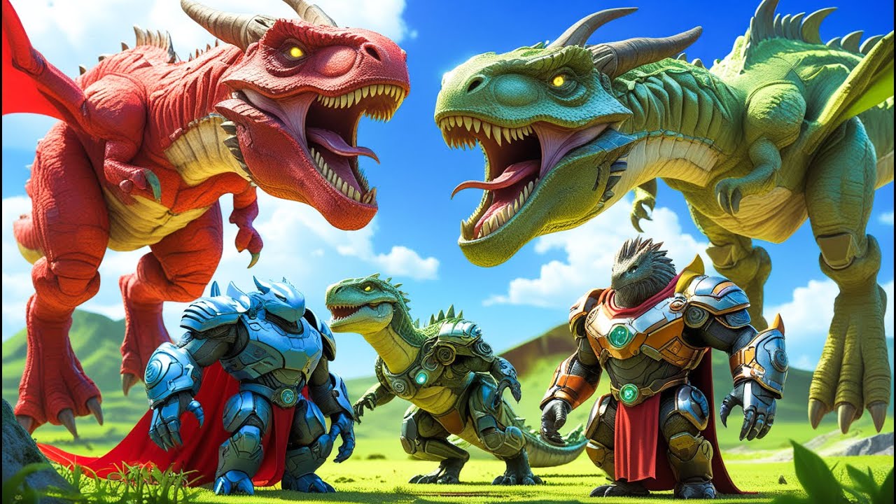 Jurassic World Rebirth : Ember T-Rex VS. Scorpios rex ! - Animal Revolt Battle Simulator EPIC BATTLE
