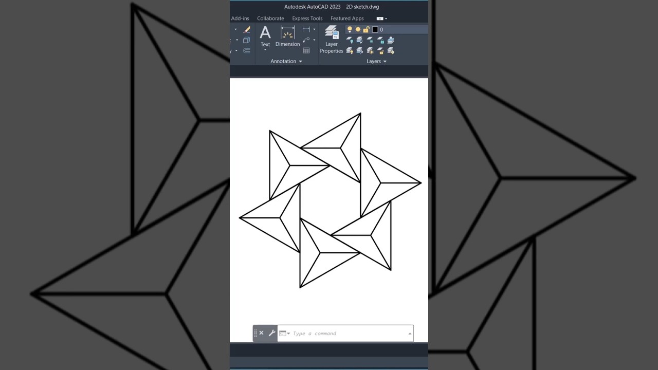 AutoCAD 2D Practice Drawing | AutoCAD Exercise drawing #autocad2026 #2ddrawing #design