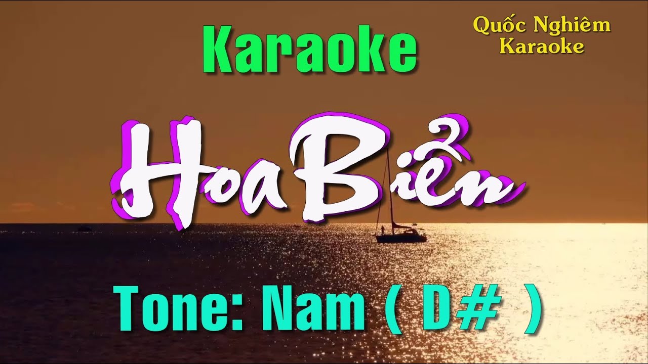 Karaoke - HOA BIỂN - Tone: Nam ( D# ) st:  Anh Thy