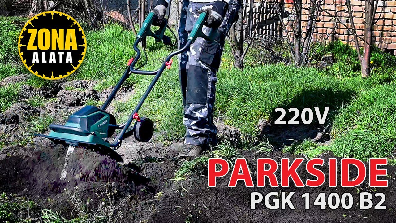 Parkside PGK 1400 B2 Motokultivator na Struju Elektricni Kultivator 220V - Freza Recenzija Test 4K