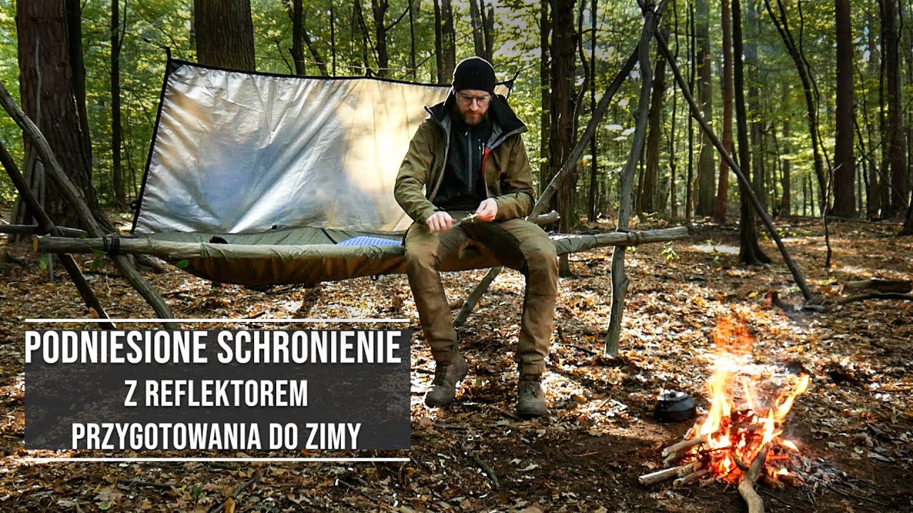 Podniesione schronienie z reflektorem - przygotowania do zimy