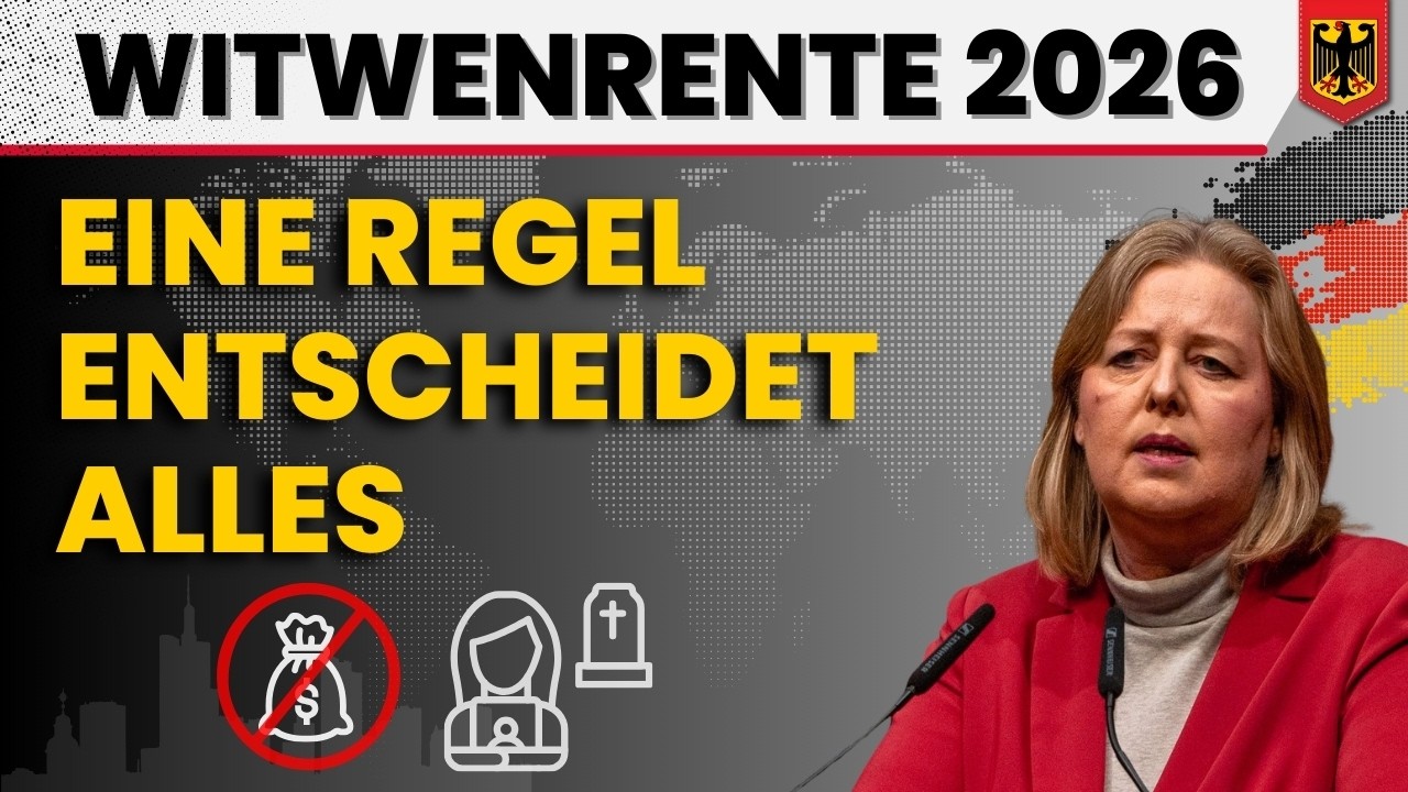 Witwenrente 2026: Millionen betroffen! Diese eine Regel entscheidet über Ihre Rente. Jetzt verstehen