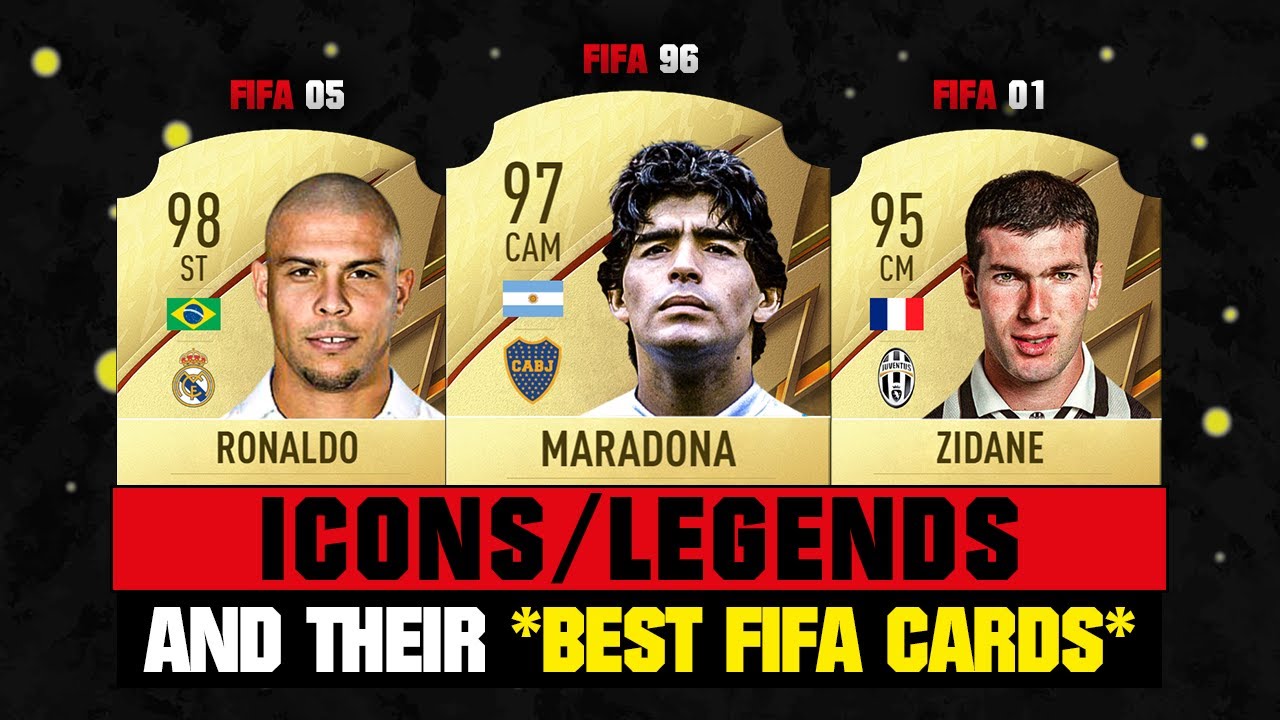 FIFA 22 | ICONS and their BEST FIFA CARDS! 😱🤯 ft. Maradona, Ronaldo, Zidane… etc