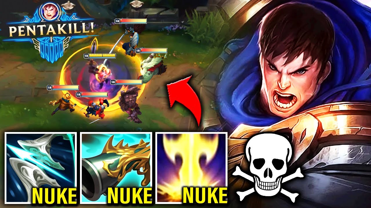 TRIPLE EXECUTE GAREN DELETES EVERYTHING IN SIGHT (PENTAKILL) - League of Legends