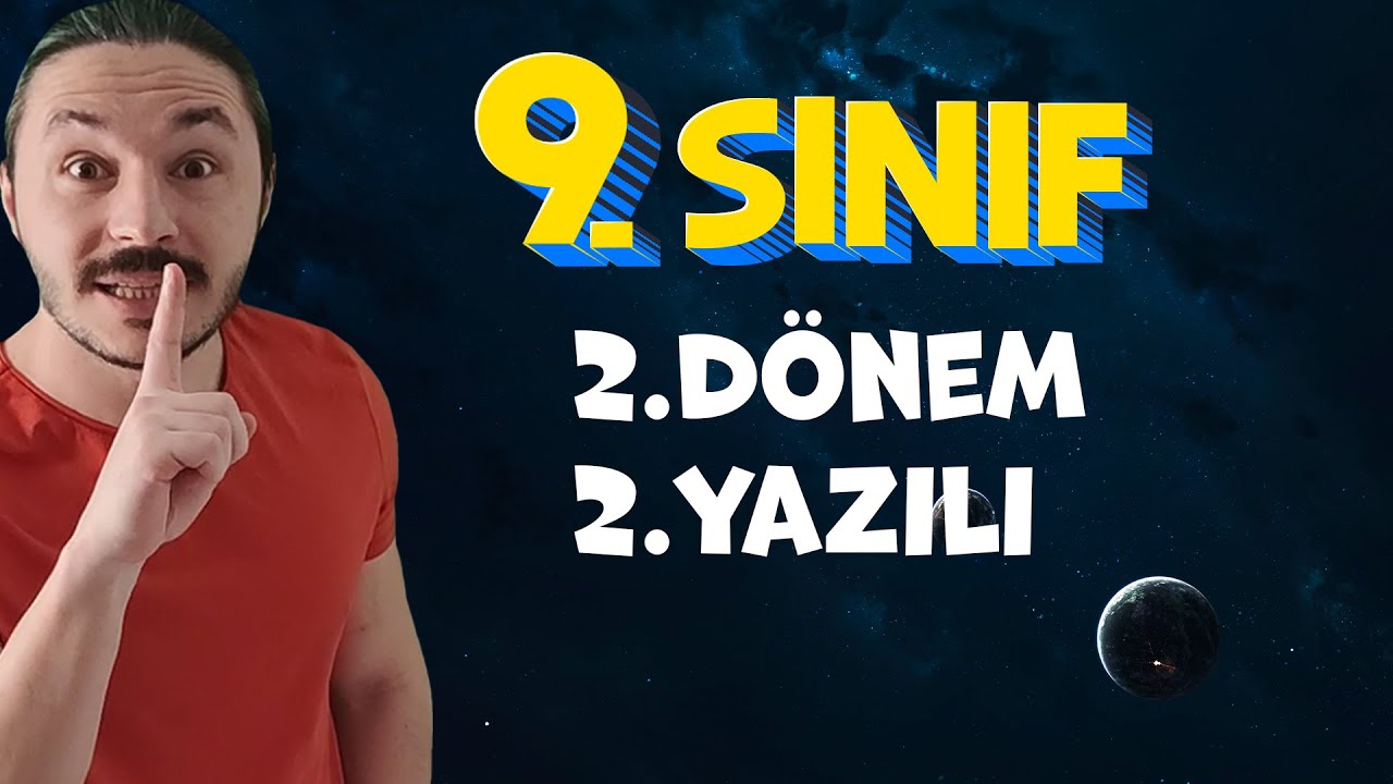 9.SINIF COĞRAFYA 2.DÖNEM 2.YAZILI SINAVI