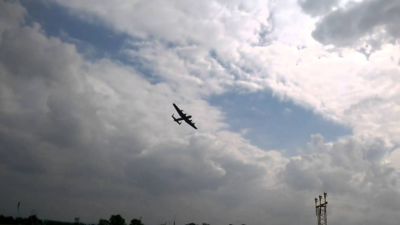 V-RA Lancaster Bomber Test Flight 3-9-14 - Durham Tees Valley (Teesside Airport) VeRA V12 Merlin