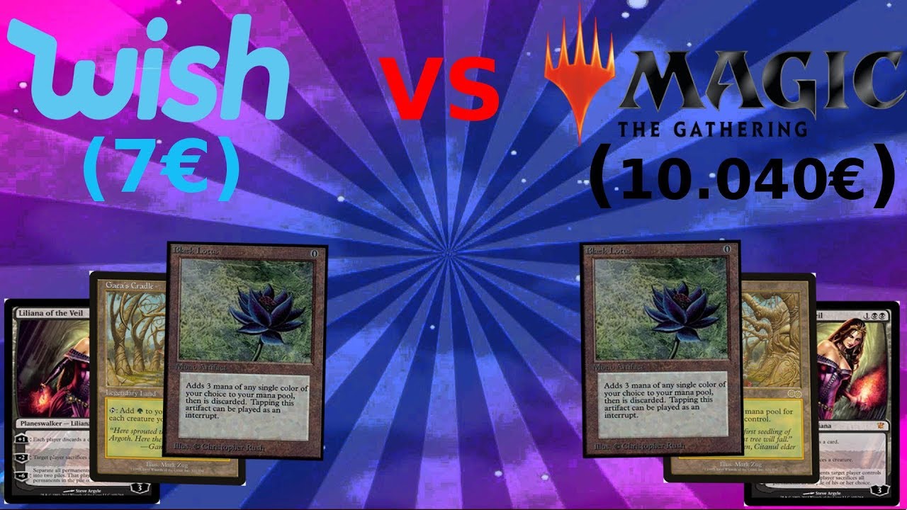 WISH ! De fausses cartes MAGIC à 7€ ? (Valeur : + 10.000€)