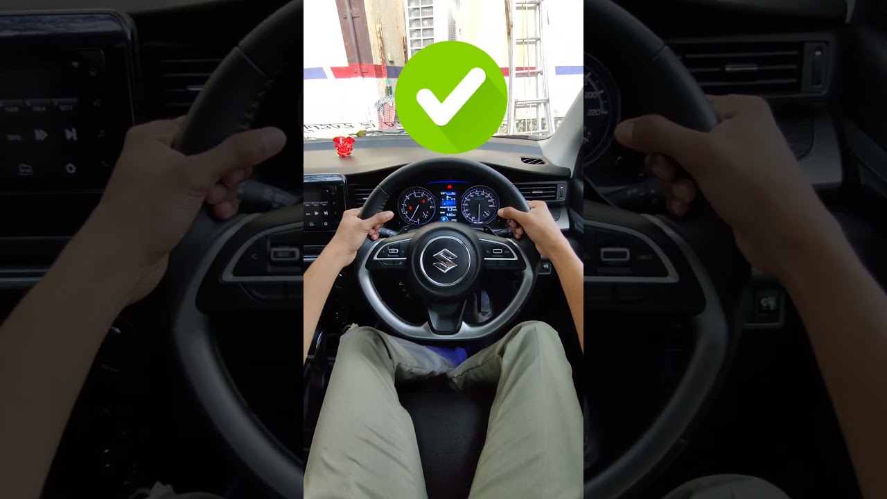 How to Hold Steering Wheel & Steer Correctly ✅ | The right way to turn the steering wheel #car