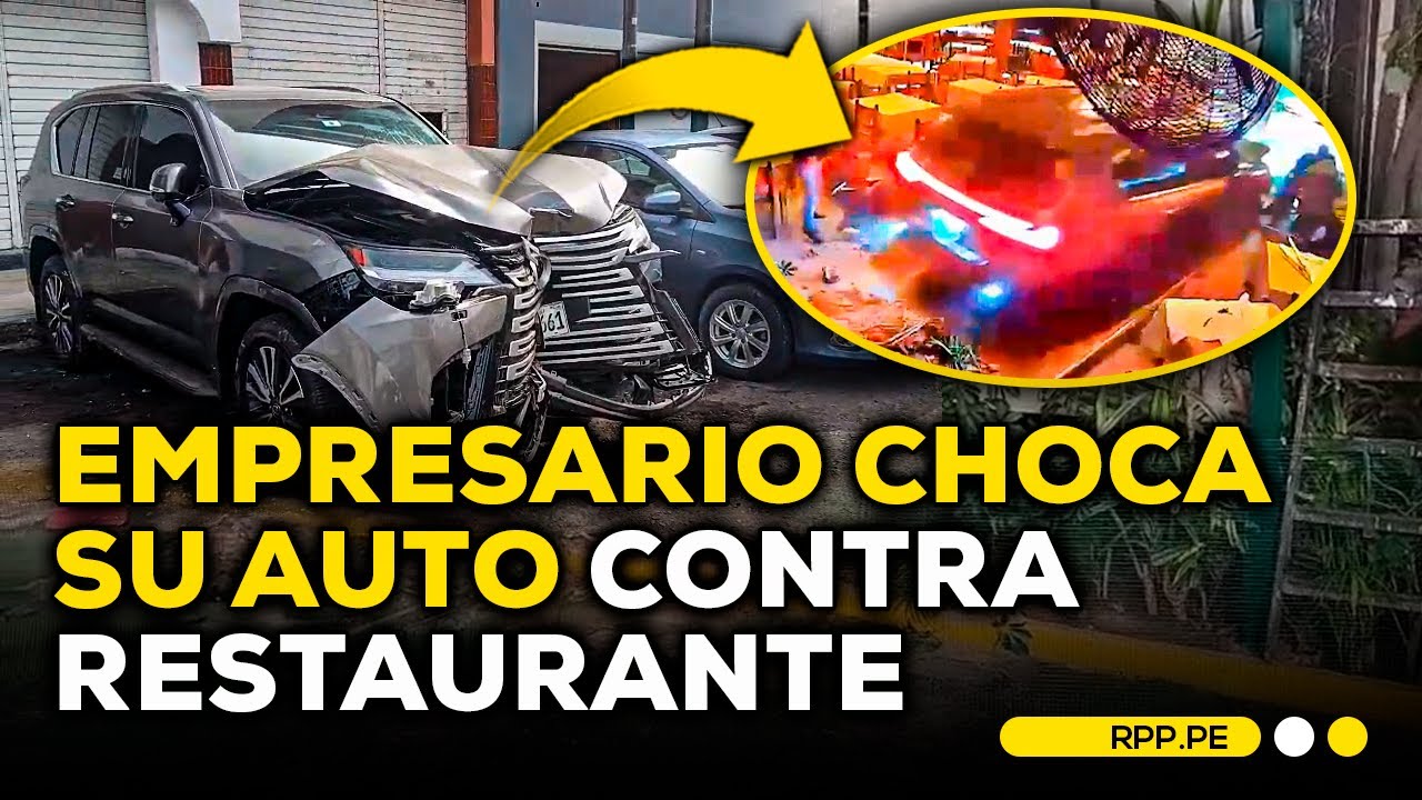 💥🚘 CUATRO HERIDOS tras CHOQUE de AUTO a RESTAURANTE: conductor está DETENIDO #ENCENDIDOSRPP