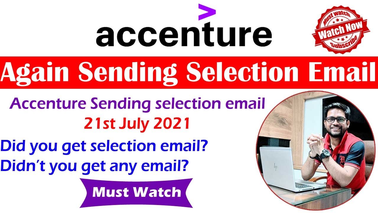 Accenture Update! Accenture Sending Selection email again | Accenture result 21 July | Accenture
