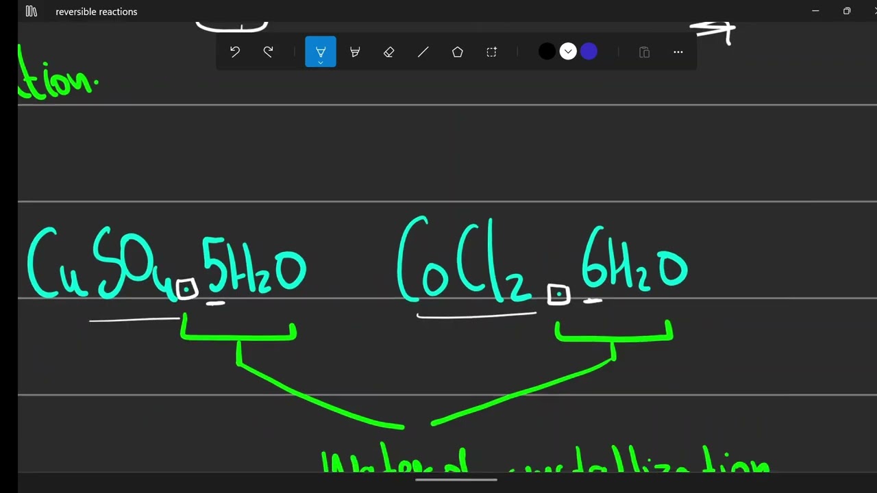 Reversible reactions part 2  O levels chemistry