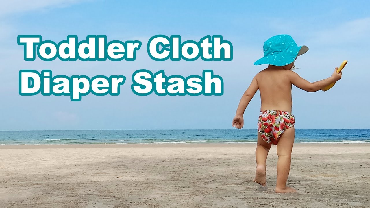 TODDLER TRAVEL CLOTH DIAPER STASH: Training Pants, Pockets, Fixed Flats, Wool