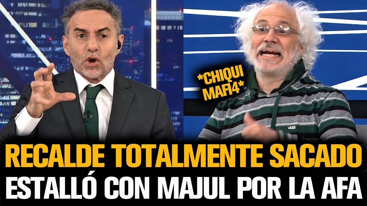 RECALDE TOTALMENTE SACADO ESTALLÓ POR EL ESCÁNDALO CON LA AFA Y EL CHIQUI TAPIA