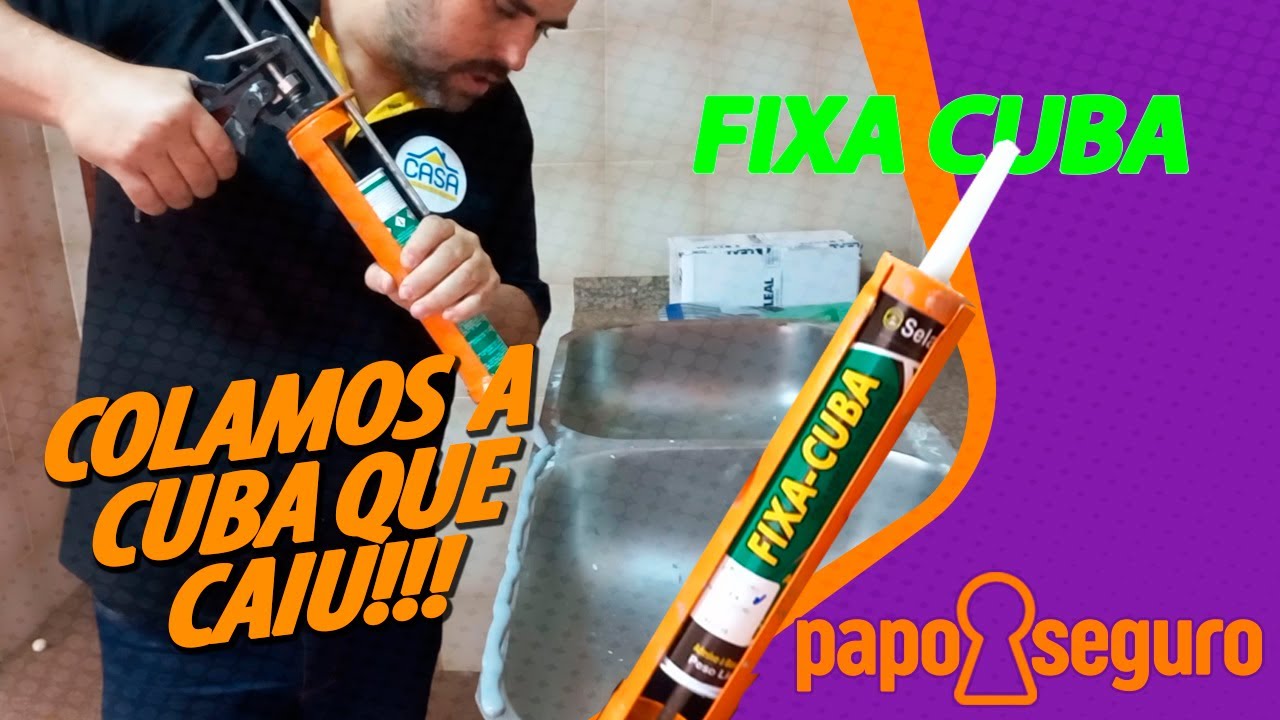 Colamos a cuba da pia da COZINHA!!!