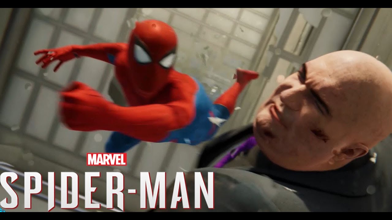 Kingpin Boss Fight - Spider Man PS4 Cutscenes (