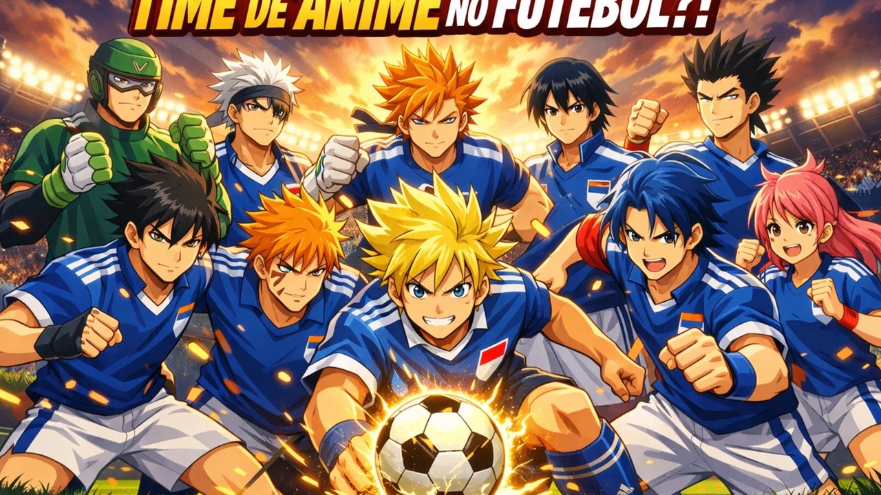MONTANDO UM TIME DE FUTEBOL COM PERSONAGEM DE ANIMES