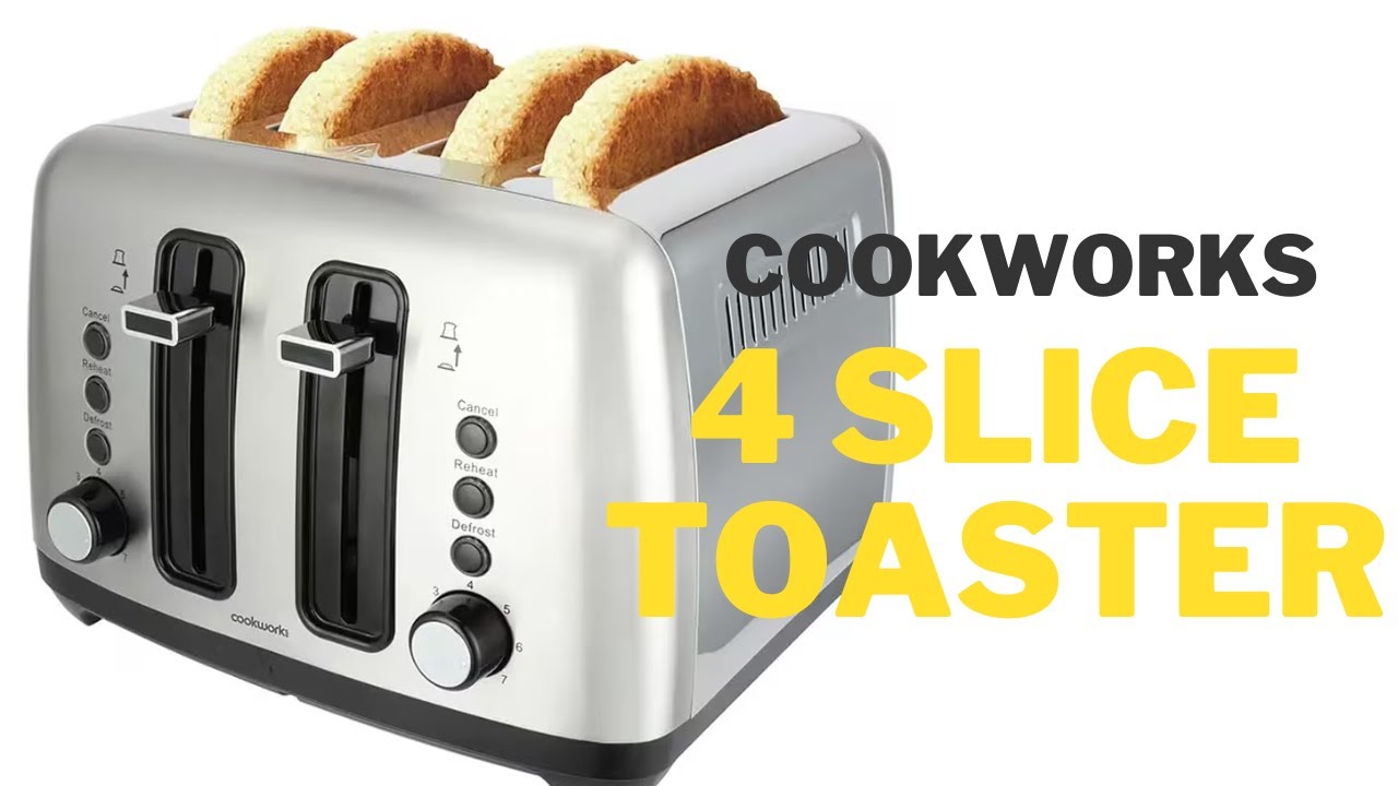 Cookworks 4 Slice Toaster - Stainless Steel (Review)